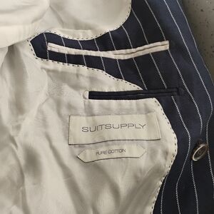 Suitsupply Navy Striped Men's Suit